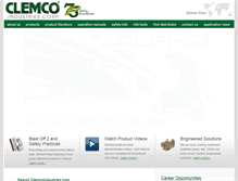Tablet Screenshot of clemcoindustries.com